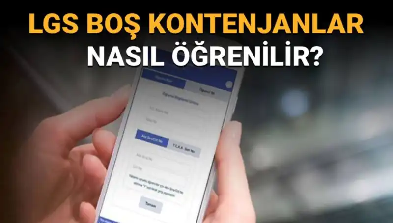 LGS 2023 Boş Kontenjanlar ve Taban Puanları Nasıl Öğrenilir?