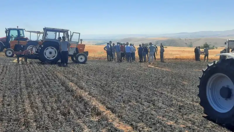 Yozgat’ta 100 Dönüm Tarım Alanı Büyük Yangında Kül Oldu