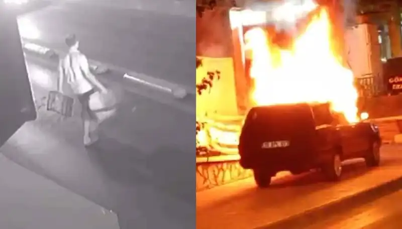 Eşinin Boşanma Talebine Çılgınca Yanıt: Aracı Ateşe Verdi!